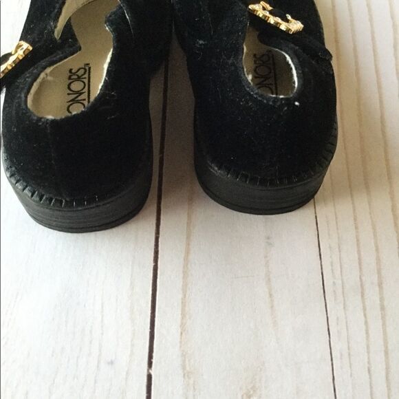 Vintage suede block heels diamond buckle - Picture 5 of 5